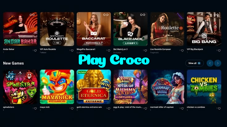 available types of Play Croco bet including pre-match live express and system bets